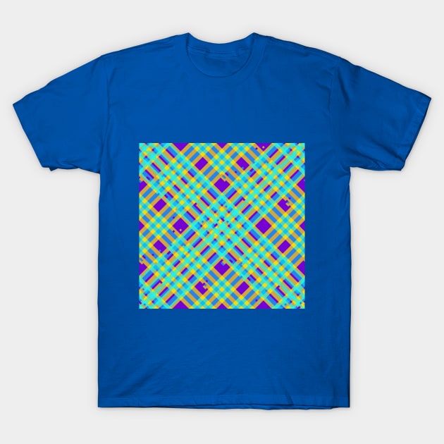 Glitchy Plaid 3 T-Shirt by z0mbi